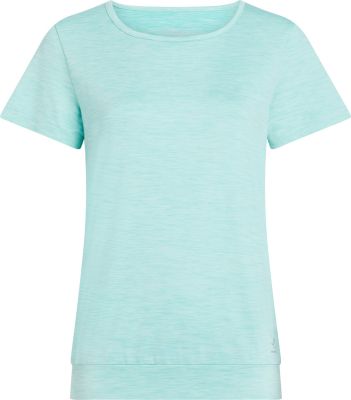Da.-T-Shirt Jewel SS W MELANGE/MINT DARK/MI 