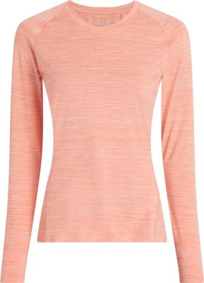 Da.-Langarmshirt Rylinda LS W MELANGE/RED LIGHT 
